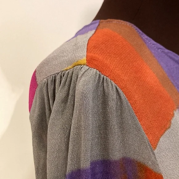 Conditions apply anthro blouse watercolor xsmall - Picture 3 of 16